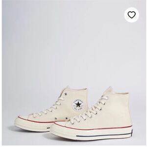 White parchment colour converse